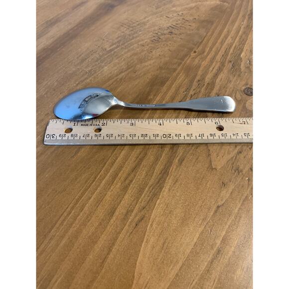 Oneida SSS Minute Man Colonial Boston 4 Oval Tablespoons Stainless 6 3/4" MCM - Picture 7 of 8